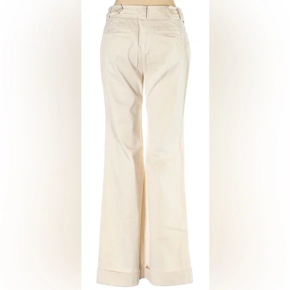 ⭐️LIKE NEW⭐️Banana Republic~Women’s Khaki Dress Pants~ Ivory~Size 2 (Wide Leg) - Picture 2 of 2